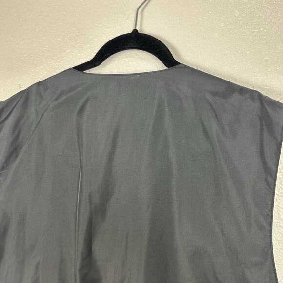 Vintage 90s Y2K City Streets Vest Men XL Black Suede Western Biker Waistcoat - Picture 7 of 8